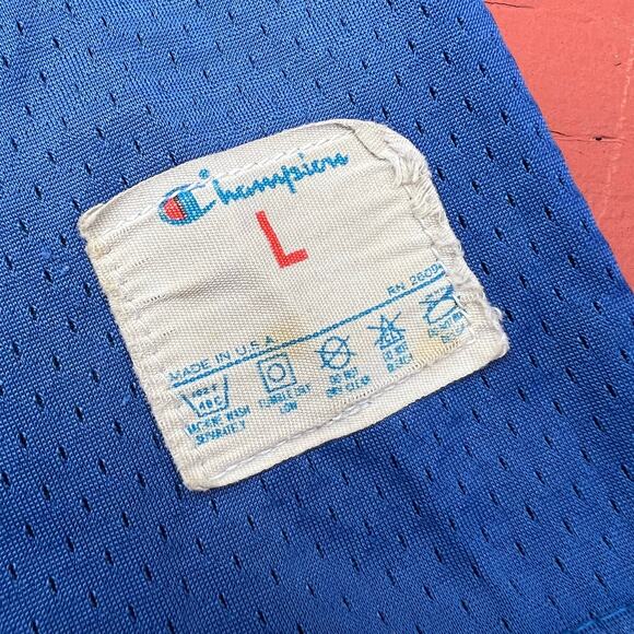 True Vintage New York Giants 80s Champion Jersey NFL USA Made Football L Blue - Picture 7 of 12